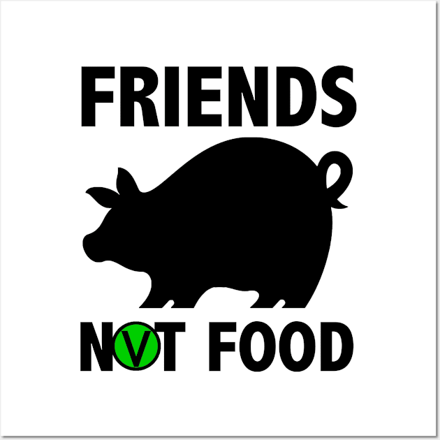 Friends Not Food Wall Art by seasonofdecay